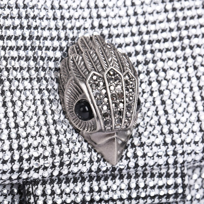 Kurt Geiger mujer Tela de Londres mini Kensington 2LPR35 | bolsas plata